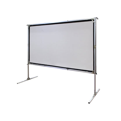 Elite Screens | Yard Master 2 Series | OMS120H2-DUAL | 120" | 16:9 | Outdoor Projection Screen | WraithVeil® Dual | Black / Silver