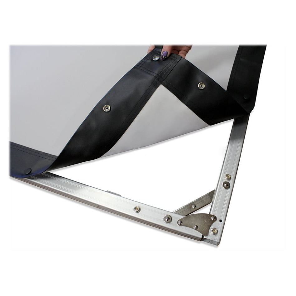 Elite Screens | Yard Master 2 Series | OMS120H2-DUAL | 120" | 16:9 | Outdoor Projection Screen | WraithVeil® Dual | Black / Silver
