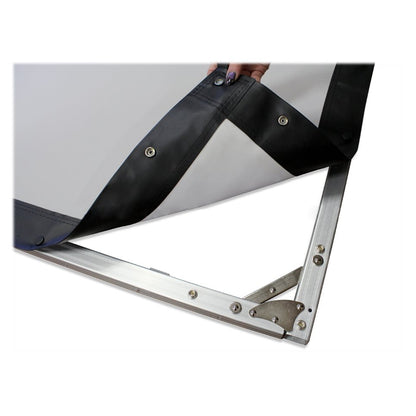Elite Screens | Yard Master 2 Series | OMS120H2-DUAL | 120" | 16:9 | Outdoor Projection Screen | WraithVeil® Dual | Black / Silver