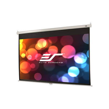 Elite Screens | Manual Series | M109NWX | 109" | 16:10 | Manual Projection Screen | MaxWhite | White