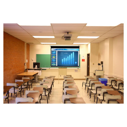 Elite Screens | Manual Series | M113NWS1 | 113" | 1:1 | Manual Projection Screen | MaxWhite® 2 | White