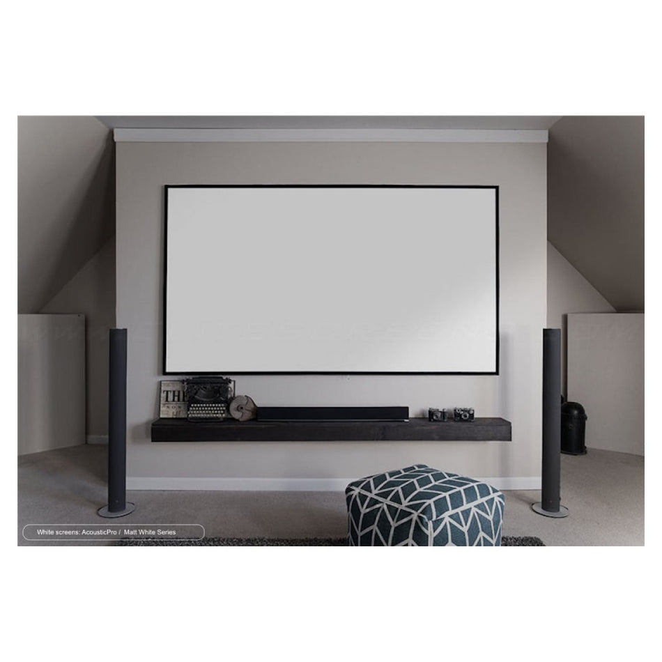 Elite Screens | Aeon Series | AR100WH2 | 100" | 16:9 | Fixed Frame Projection Screen | CineWhite® UHD-B | Black