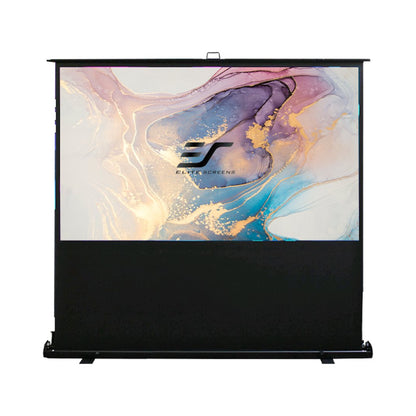 Elite Screens | ezCinema 2 Series | F95XWH2 | 95" | 16:9 | Portable Floor Projection Screen | MaxWhite® 2 | Black