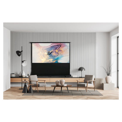Elite Screens | ezCinema 2 Series | F95XWH2 | 95" | 16:9 | Portable Floor Projection Screen | MaxWhite® 2 | Black