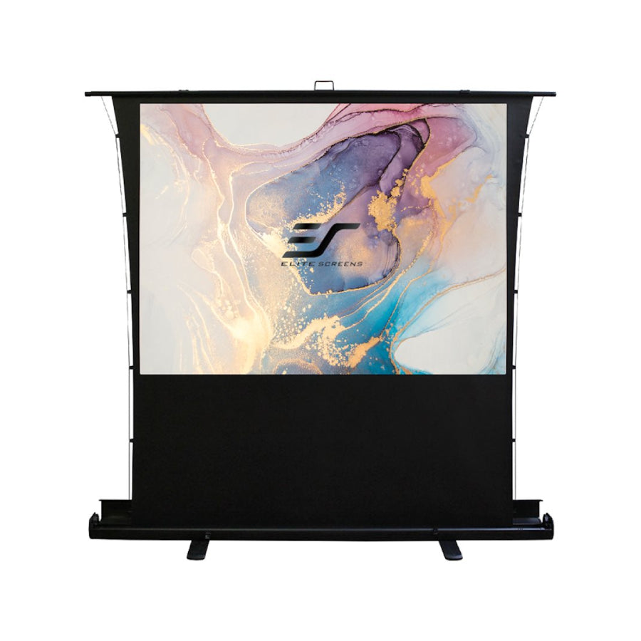 Elite Screens | ezCinema Tab-Tension Series | FT92XWH | 92" | 16:9 | Portable Floor Projection Screen | MaxWhite® 2 | Black