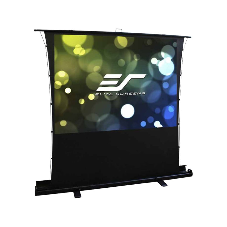 Elite Screens | ezCinema Tab-Tension Series | FT92XWH | 92" | 16:9 | Portable Floor Projection Screen | MaxWhite® 2 | Black