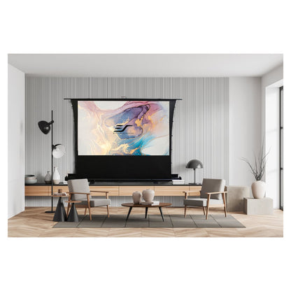 Elite Screens | ezCinema Tab-Tension Series | FT92XWH | 92" | 16:9 | Portable Floor Projection Screen | MaxWhite® 2 | Black
