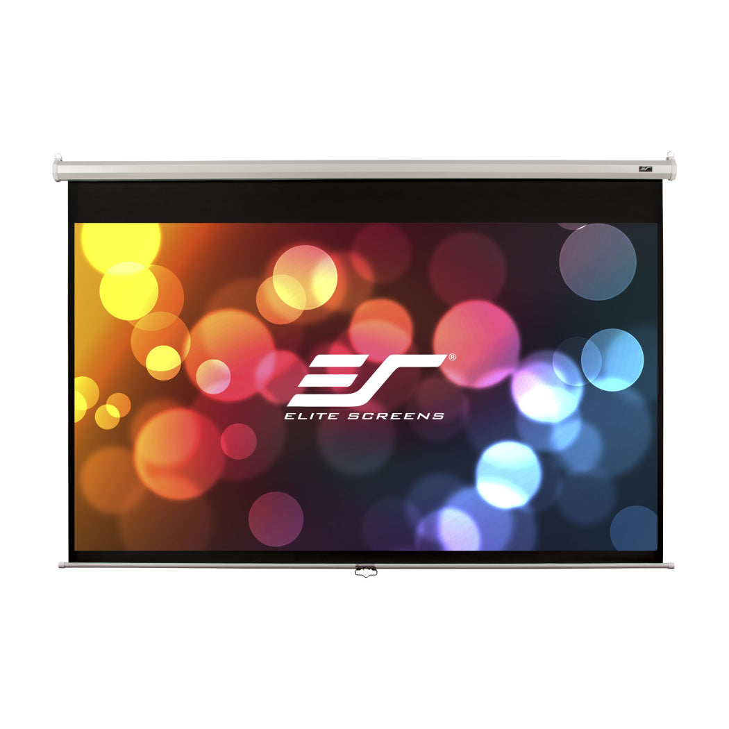 Elite Screens | Manual Series | M100NWV1 | 100" | 4:3 | Manual Projection Screen | MaxWhite | White
