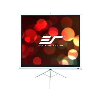 Elite Screens | Tripod Series | T113NWS1 | 113" | 1:1 | Tripod Projection Screen | MaxWhite® | White
