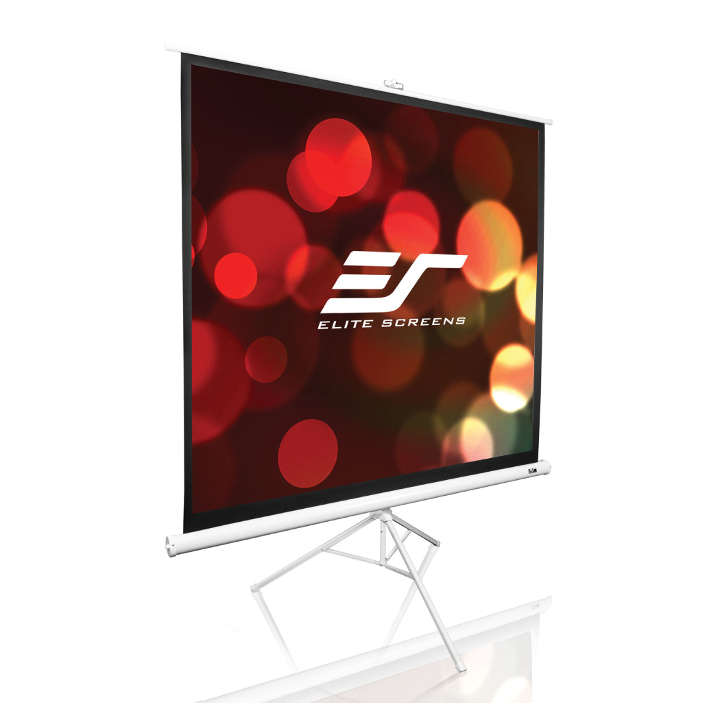 Elite Screens | Tripod Series | T113NWS1 | 113" | 1:1 | Tripod Projection Screen | MaxWhite® | White