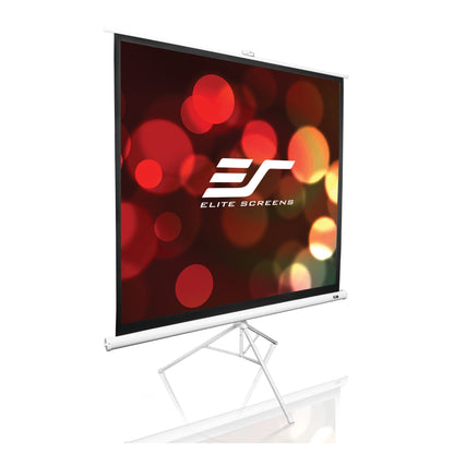 Elite Screens | Tripod Series | T113NWS1 | 113" | 1:1 | Tripod Projection Screen | MaxWhite® | White