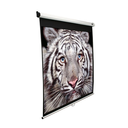 Elite Screens | Manual Series | M85XWS1 | 85" | 1:1 | Manual Projection Screen | MaxWhite® 2 | White