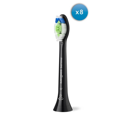 Philips | HX6068/88 | Sonicare Optimal White | Replacement Brush Heads | 8 Heads | For Adults | Black