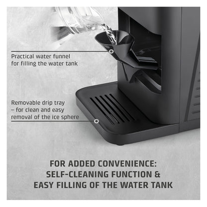 Caso | IceBall Pro | 03404 | Ice Ball Maker | 1.3 L | 130 W | Matt Black