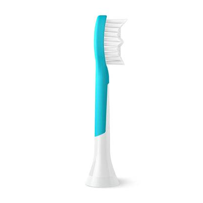 Philips | HX6044/90 | Sonicare For Kids 7+ | Replacement Brush Heads | 4 Heads | For Kids | White/Blue