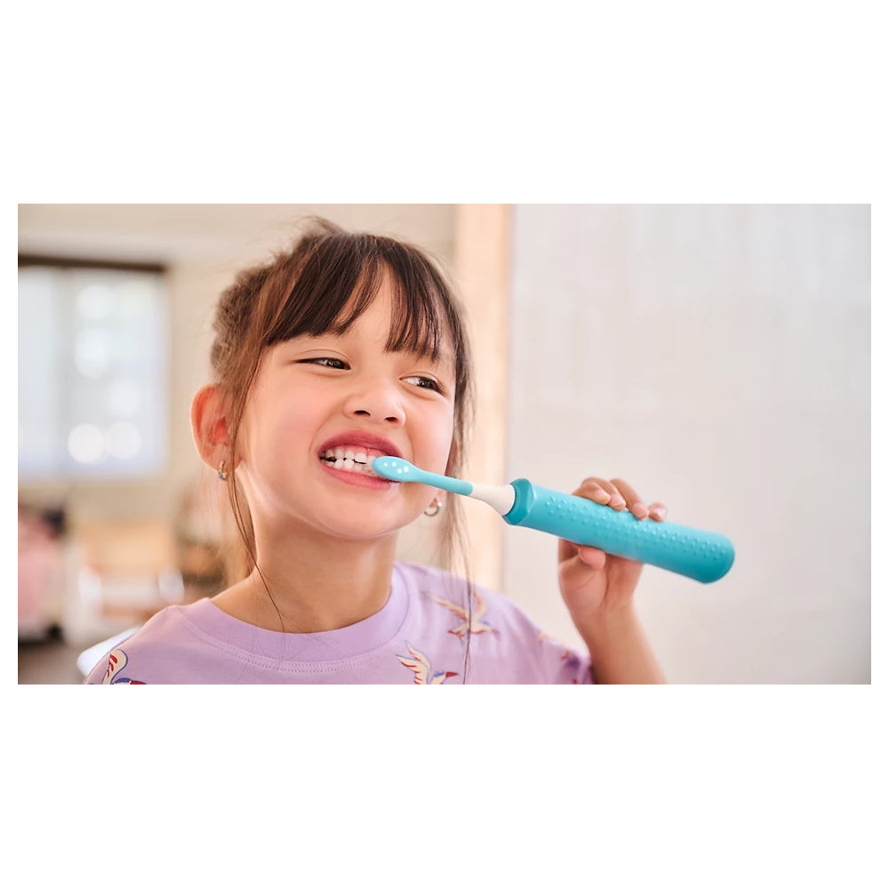 Philips | HX6044/90 | Sonicare For Kids 7+ | Replacement Brush Heads | 4 Heads | For Kids | White/Blue