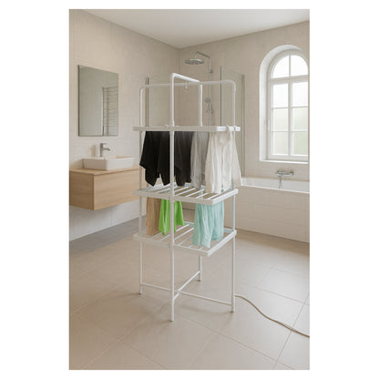 Adler | AD 7829 | Foldable Electric Clothes Dryer | 300 W | IP22 | Silver/White