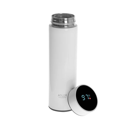 Adler | AD 4506w | 473 ml | LED Thermal Flask | Stainless Steel | White