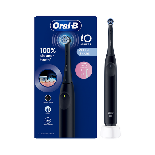 Oral-B | iO2 | iO2 Night Black | Rechargeable Electric Toothbrush | 3 Modes | 1 Brush Head | Night Black