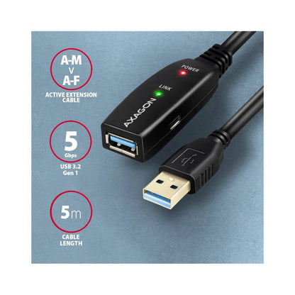 AXAGON | USB extension cable | Female | 9 pin USB Type A | 5 pin Micro-USB Type B | Male | 5 m