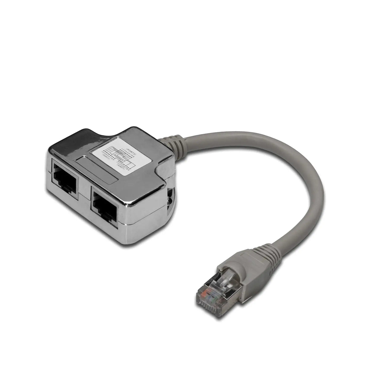 Digitus | Network splitter | CAT 5e | RJ-45 | Male | 0.19 m | Black
