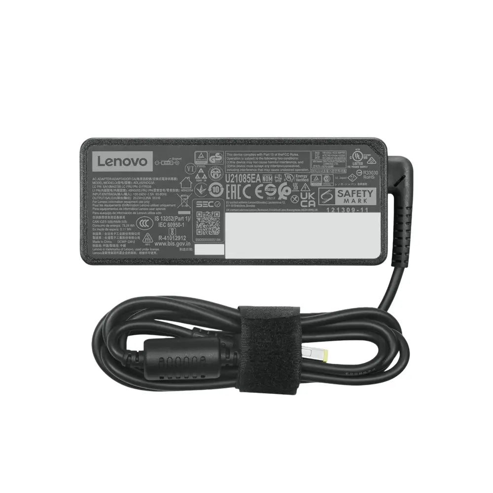 Lenovo | ThinkCentre 65W AC Adapter (Slim Tip) | EU | Black
