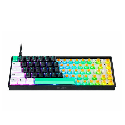 Razer | Gaming Keyboard | Reclusa X Mini 65% | Wired | Backlit RGB Chroma | US | USB-C | Black