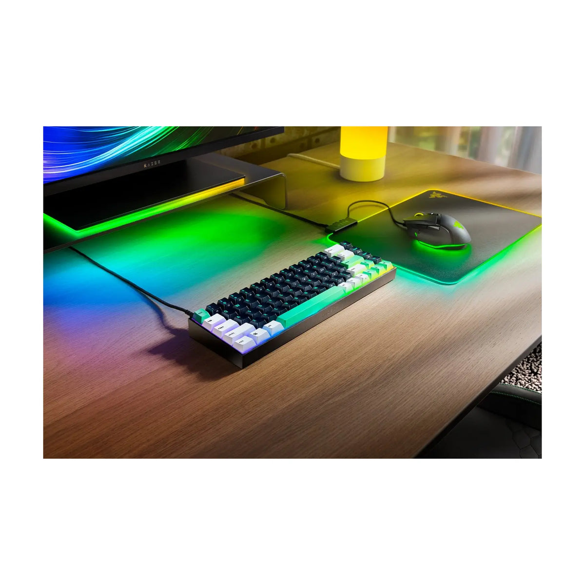 Razer | Gaming Keyboard | Reclusa X Mini 65% | Wired | Backlit RGB Chroma | US | USB-C | Black