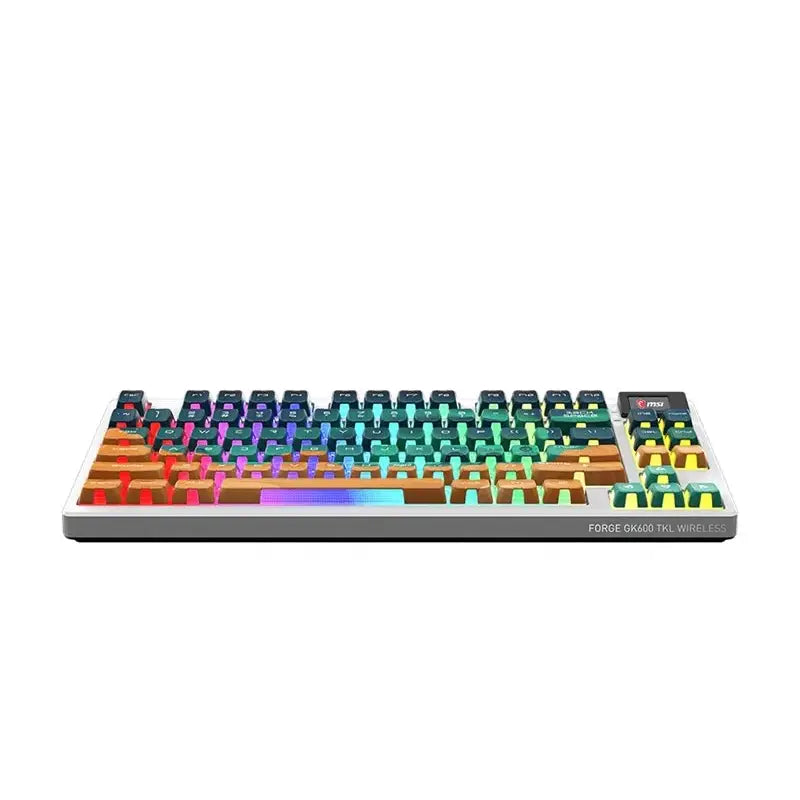 MSI | Gaming Keyboard | FORGE GK600 TKL WIRELESS MARS | Wireless | Backlit 20-Mode RGB | US | White