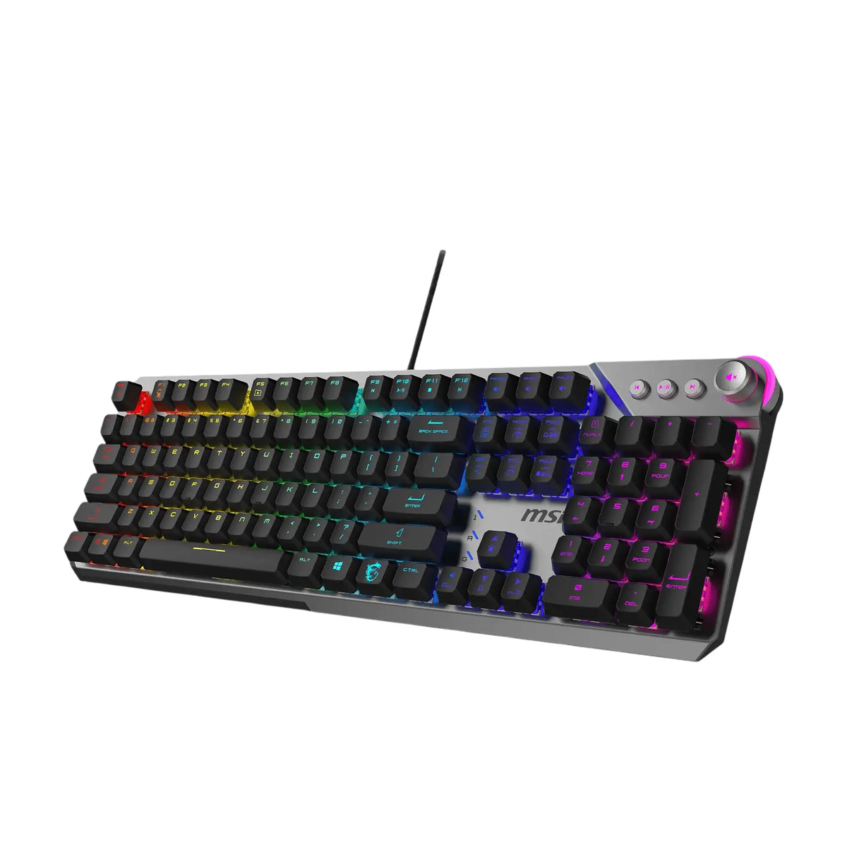 MSI | Gaming Keyboard | STRIKE 600 V2 SILENT | Wired | US | USB 2.0 | Black