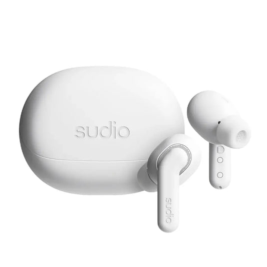 Sudio | Écouteurs sans fil | E4 Pro | Intra-auriculaires | Réduction active du bruit | Blanc nuage