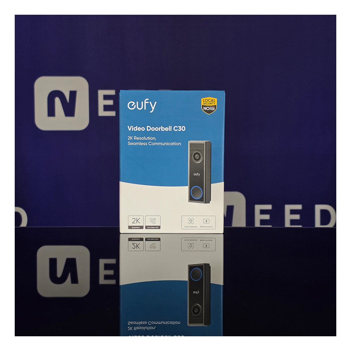 Anker Eufy | Video Doorbell C30 | T8224311 | 2K | Wi-Fi | Black