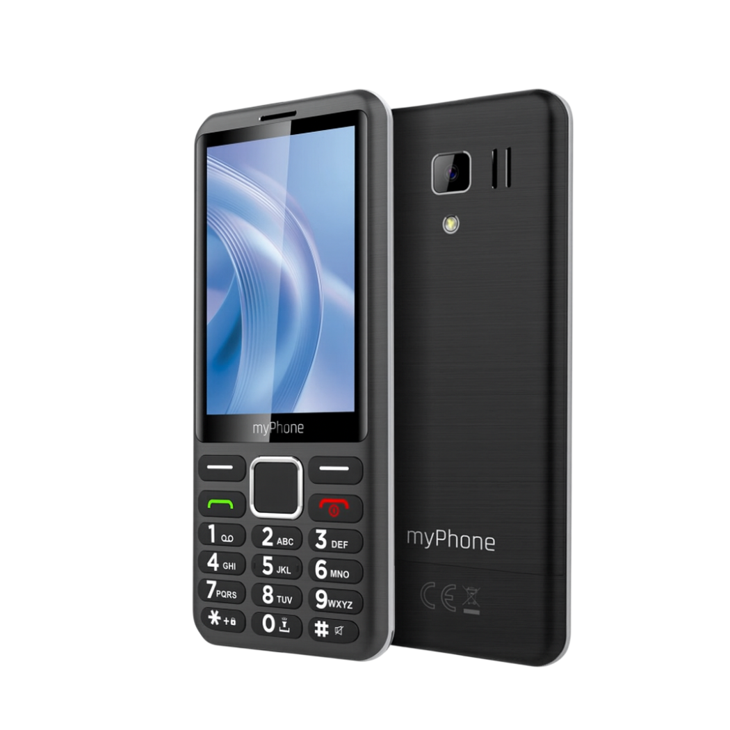 myPhone | 3510 | TEL001067 | 4G Feature Phone | 3.5" IPS | Dual-SIM | 1800 mAh | Black