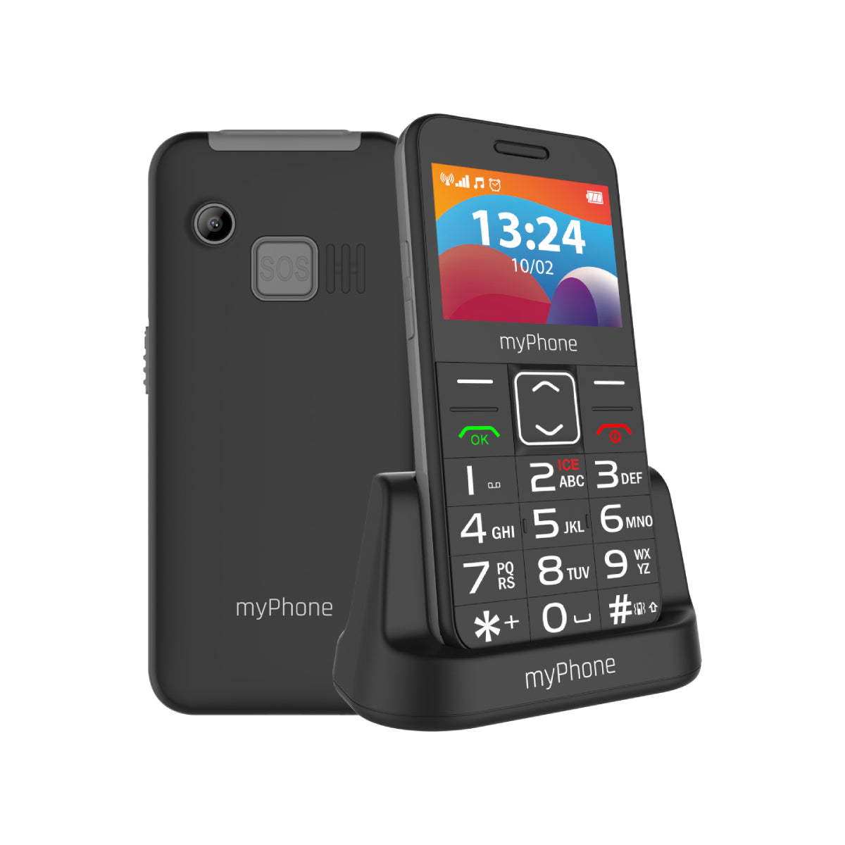 myPhone | Halo 3 LTE | TEL000851 | 4G Feature Phone | 2.31" IPS | Dual-SIM | 1400 mAh | Black