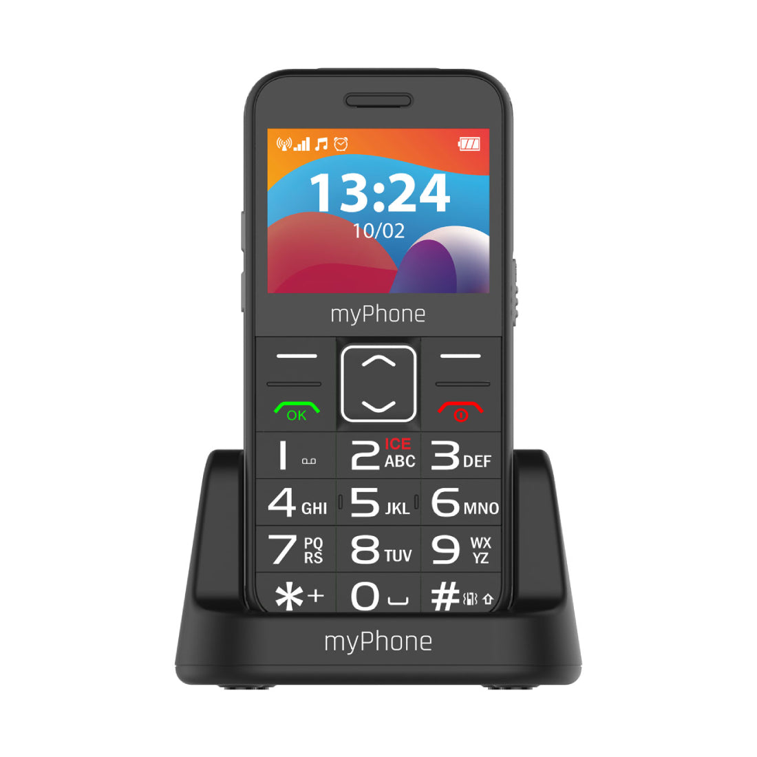 myPhone | Halo 3 LTE | TEL000851 | 4G Feature Phone | 2.31" IPS | Dual-SIM | 1400 mAh | Black