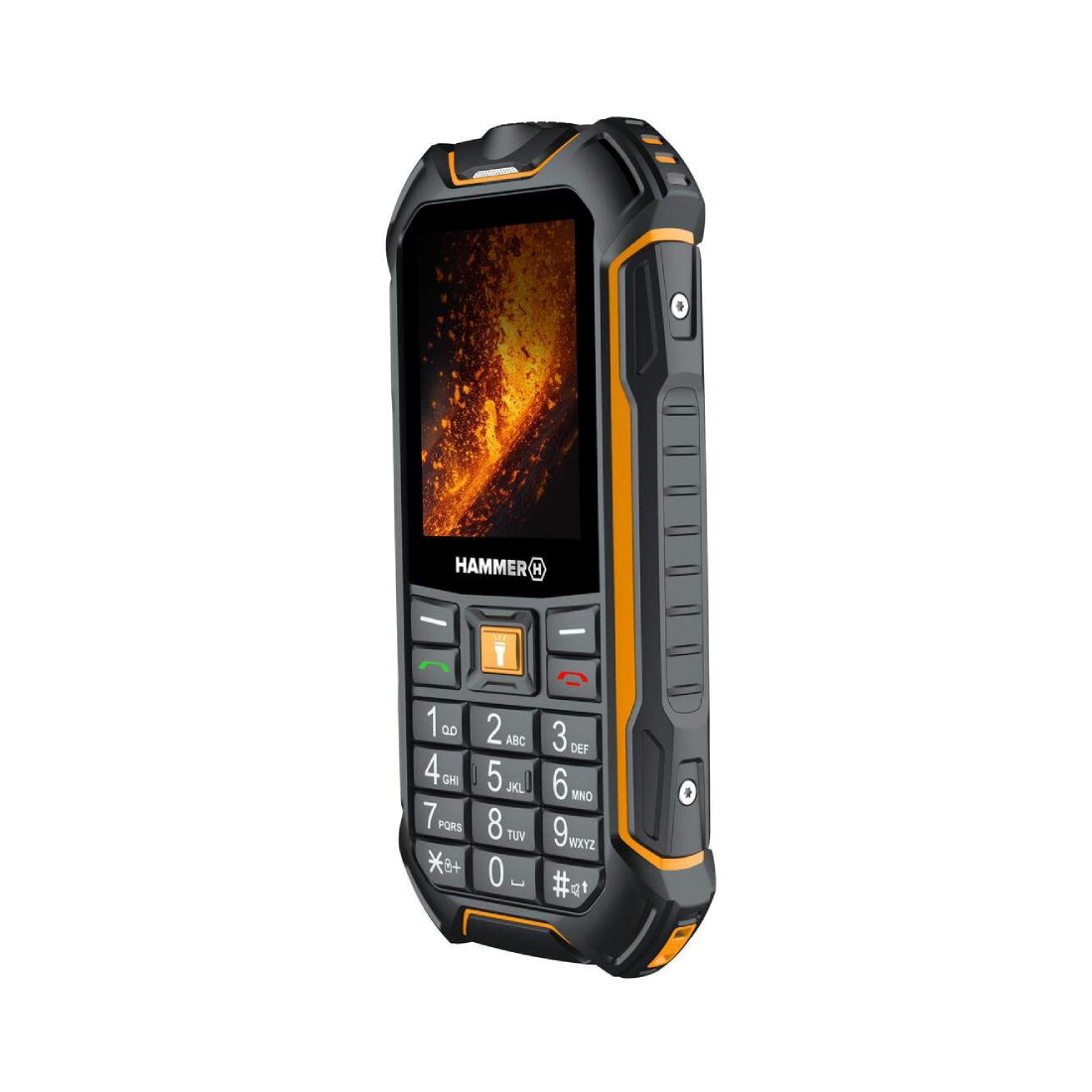 Hammer | Boost 2 | TEL001026 | 4G Feature Phone | 2.4" IPS | Dual-SIM | 3500 mAh | Black/Orange