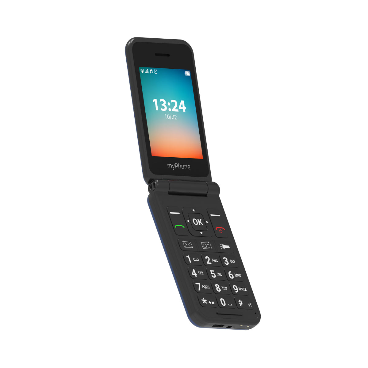 myPhone | FLIP | TEL000900 | 4G Feature Phone | 2.8" TFT | Dual-SIM | 1000 mAh | Black