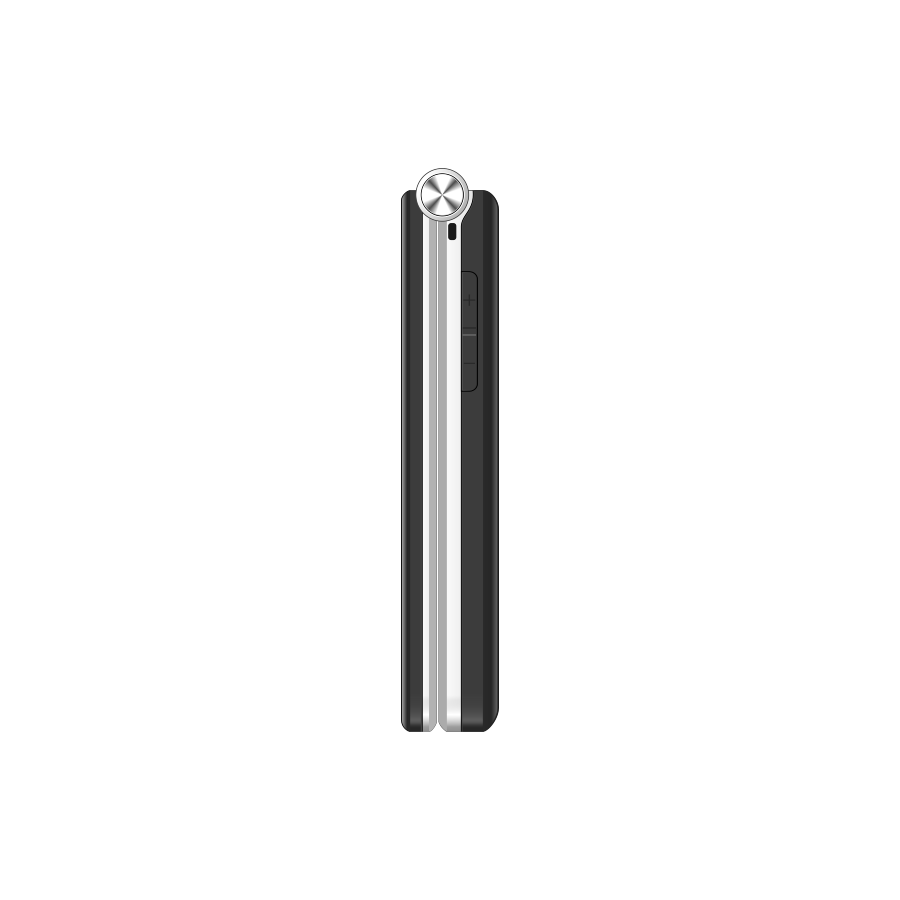 myPhone | Tango 2 | TEL001110 | 4G Feature Phone | Dual Screen | 3.5" IPS | Dual-SIM | 1700 mAh | Black/Silver