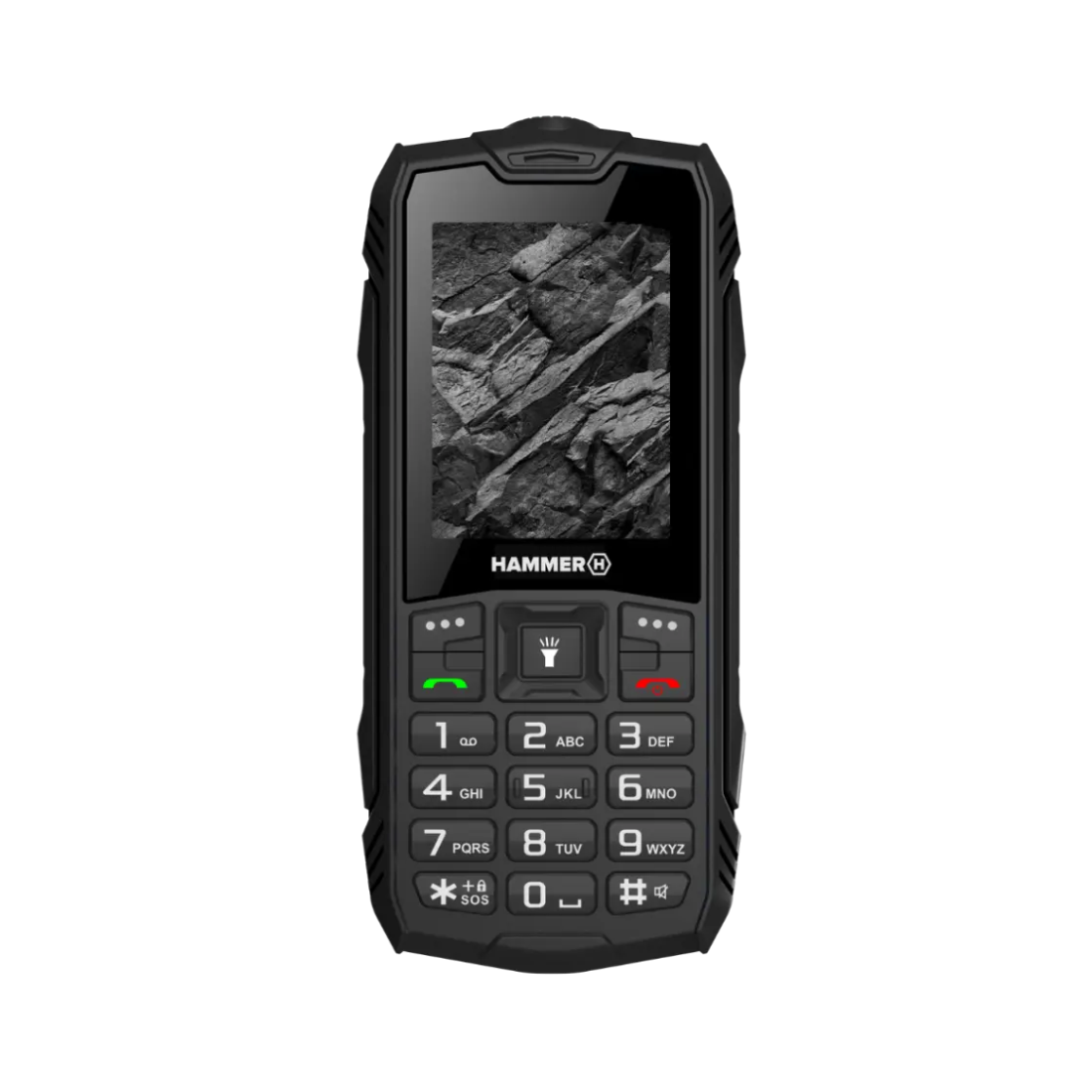 Hammer | Rock | TEL000780 | 2G Feature Phone | 2.4" TFT | Dual-SIM | 1800 mAh | Black