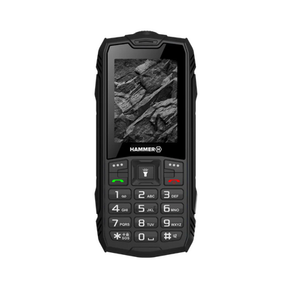 Hammer | Rock | TEL000780 | 2G Feature Phone | 2.4" TFT | Dual-SIM | 1800 mAh | Black