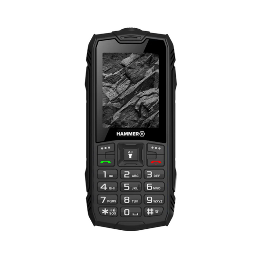 Hammer | Rock | TEL000780 | 2G Feature Phone | 2.4" TFT | Dual-SIM | 1800 mAh | Black