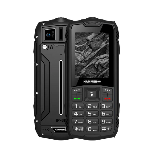 Hammer | Rock | TEL000780 | 2G Feature Phone | 2.4" TFT | Dual-SIM | 1800 mAh | Black