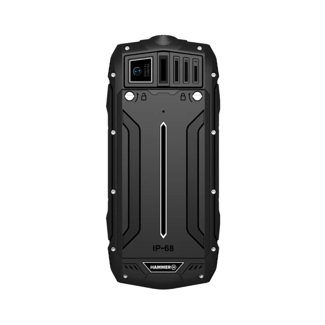 Hammer | Rock | TEL000780 | 2G Feature Phone | 2.4" TFT | Dual-SIM | 1800 mAh | Black
