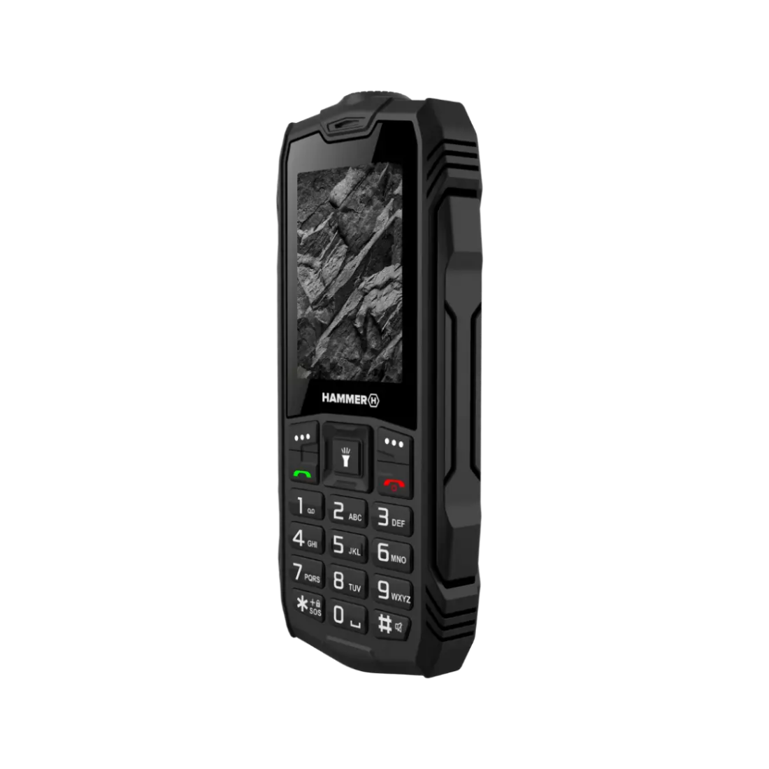 Hammer | Rock | TEL000780 | 2G Feature Phone | 2.4" TFT | Dual-SIM | 1800 mAh | Black