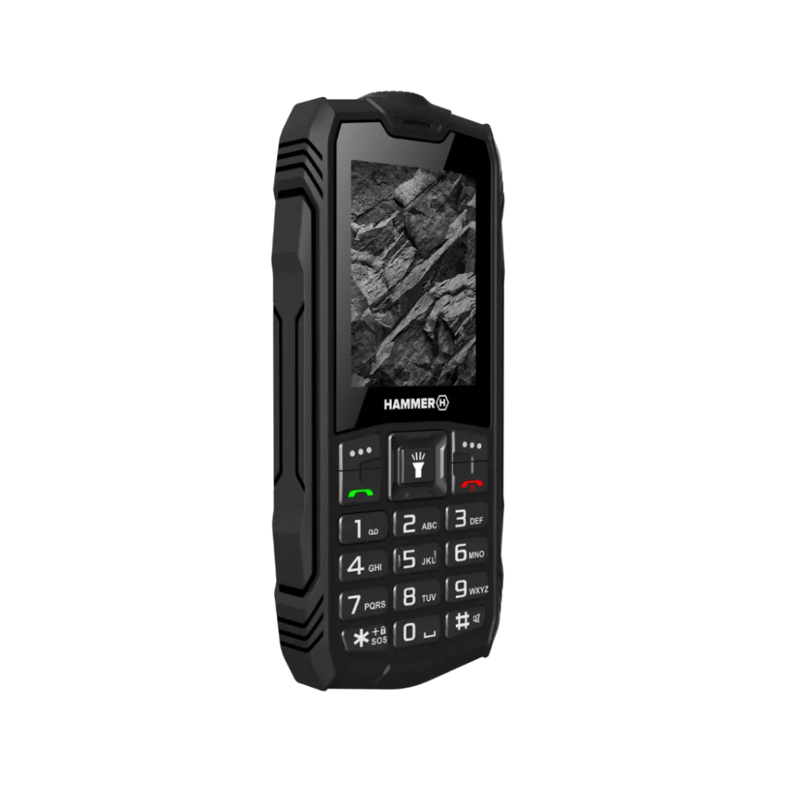 Hammer | Rock | TEL000780 | 2G Feature Phone | 2.4" TFT | Dual-SIM | 1800 mAh | Black