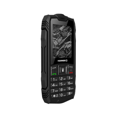 Hammer | Rock | TEL000780 | 2G Feature Phone | 2.4" TFT | Dual-SIM | 1800 mAh | Black