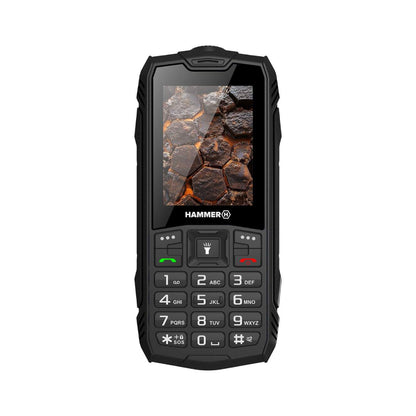Hammer | 4G Feature Phone | TEL001068 | 2.4" IPS | Dual-SIM | 3000 mAh | Black | DAMAGED PACKAGING | OUTLET