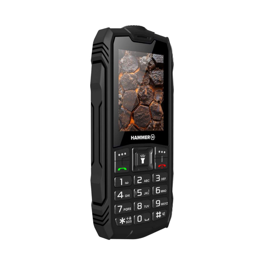 Hammer | 4G Feature Phone | TEL001068 | 2.4" IPS | Dual-SIM | 3000 mAh | Black | DAMAGED PACKAGING | OUTLET