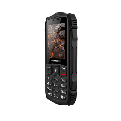 Hammer | 4G Feature Phone | TEL001068 | 2.4" IPS | Dual-SIM | 3000 mAh | Black | DAMAGED PACKAGING | OUTLET
