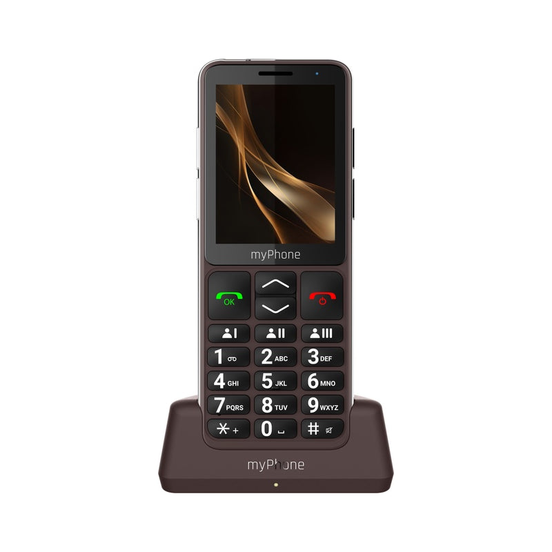 myPhone | Bueno | TEL001011 | 4G Feature Phone | 2.8" IPS | Single-SIM | 2000 mAh | Brown